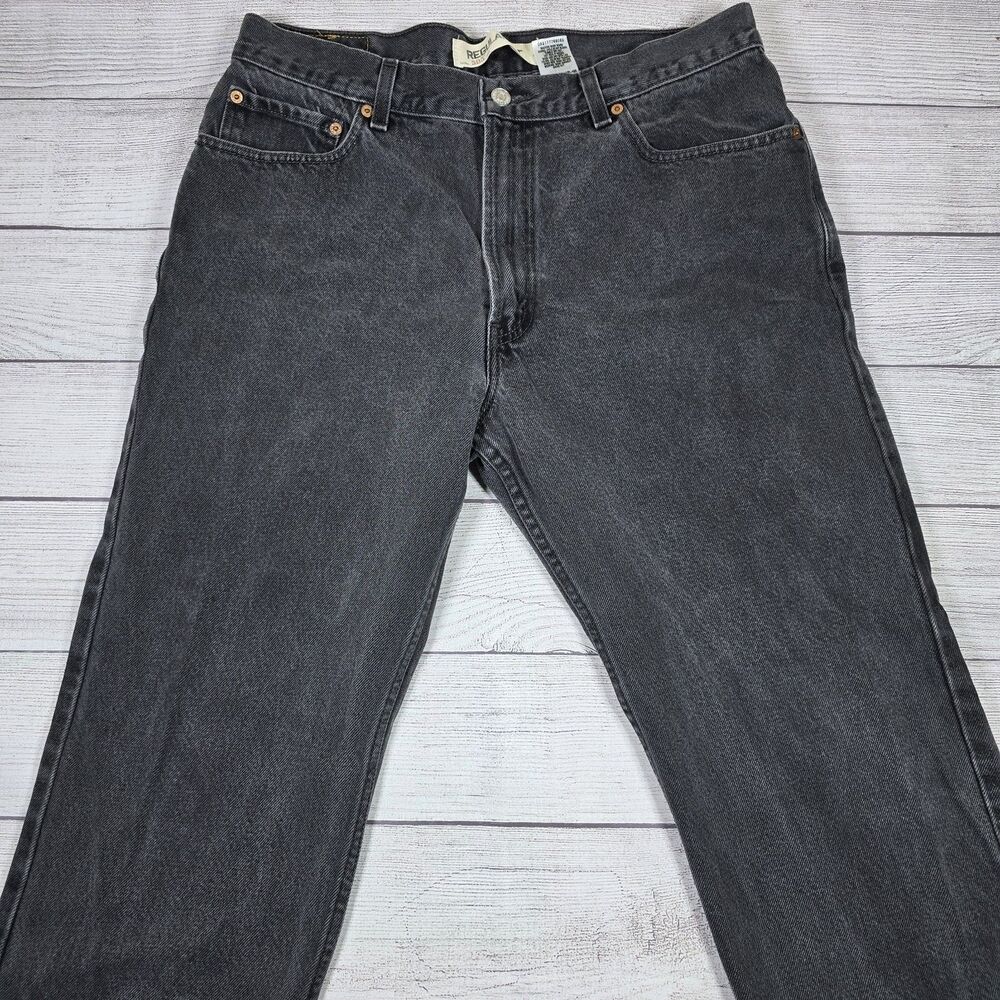 Vintage Levis 505 Jeans Light Patina Distressed Light Wash Straight Leg Y2K 36W